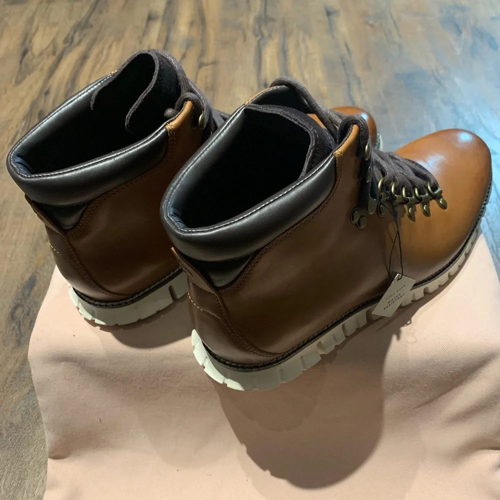 Men's ZERØGRAND Calf Leather Hiker Boot (Premium)